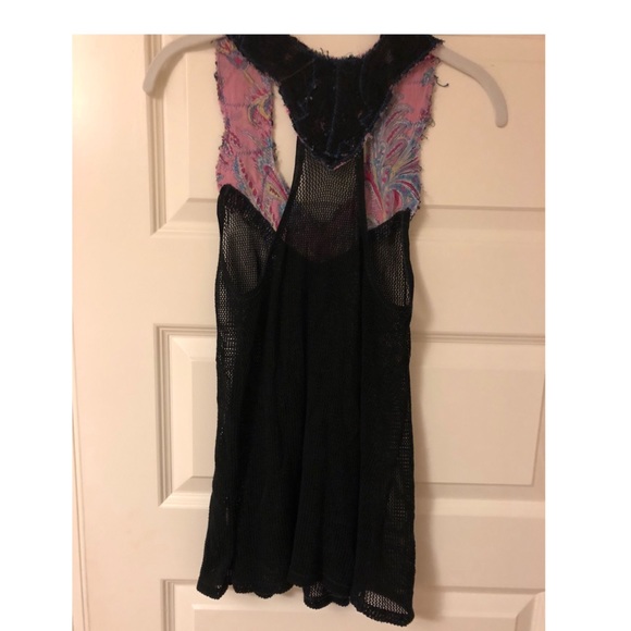 Free People black mesh tank - Picture 2 of 4